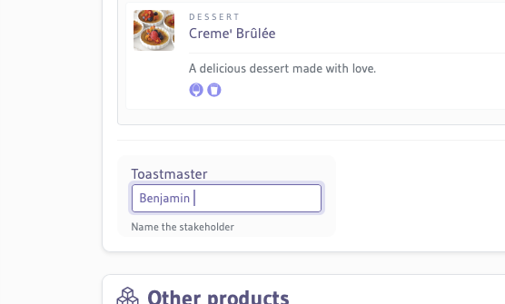 screenshot text field type